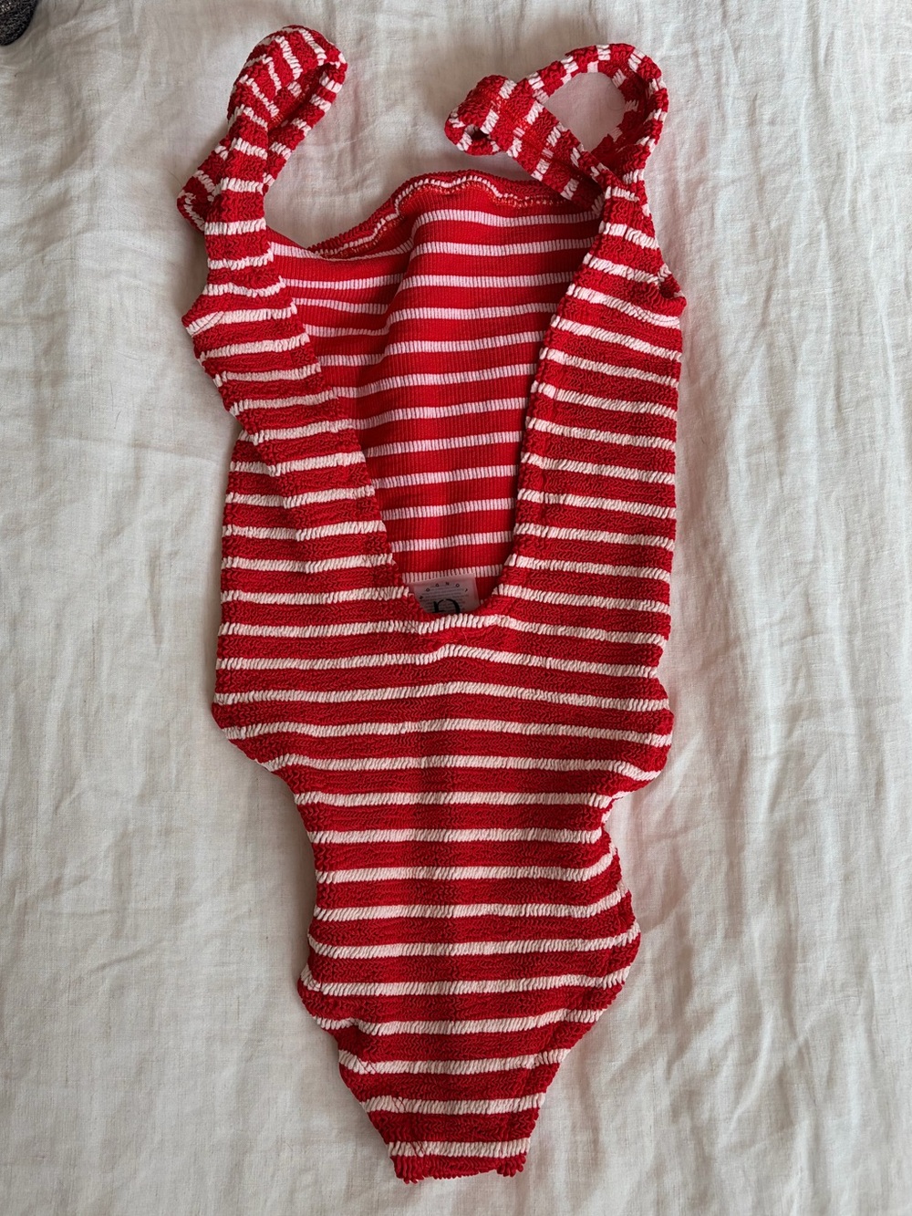 Hunza G Square Neck Striped Suit - Picture 4 of 5